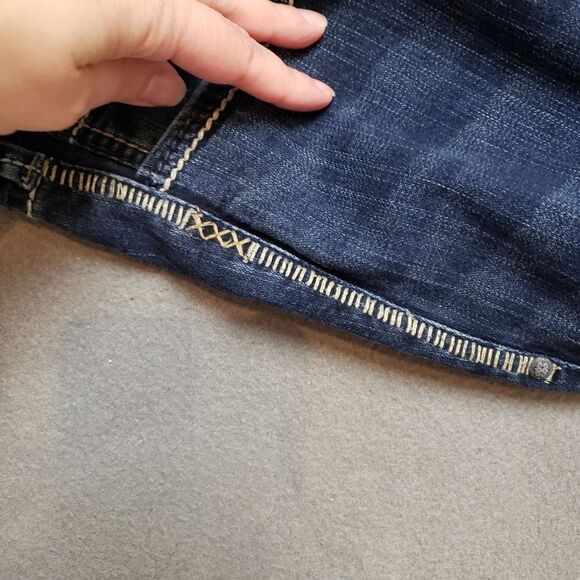 SILVER AIKO Jeans Dark Wash Bootcut Sz 22 - Picture 8 of 16